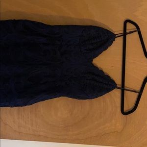 Navy blue lace dress